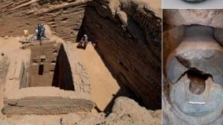 موقع أجنبى يلقى الضوء على مقبرة قائد الجنود الأجانب المكتشفة فى أبو صير – جريدة الخبر اليوم