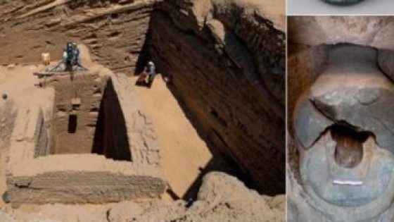 موقع أجنبى يلقى الضوء على مقبرة قائد الجنود الأجانب المكتشفة فى أبو صير – جريدة الخبر اليوم