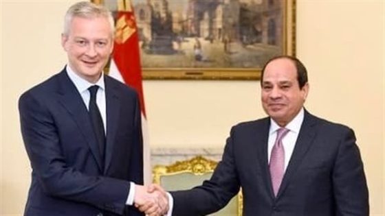 السيسى يلتقى وزير الاقتصاد والمالية الفرنسى فى باريس – جريدة الخبر اليوم