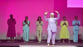 مصممة أزياء رنيم الحموي تكشف الموضه 2023 في فاشون شو بدبي