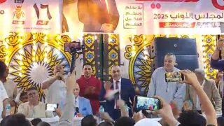 مسيرات حاشدة بالمزمار البلدي بالمعتمدية بالمحلة تأييدًا للدكتور شوقي سعيد بانتخابات النواب