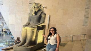 سكينة بوزيدي: من لم يزر الأهرامات والمتحف المصري لم يرَ الجمال الحقيقي