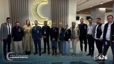 الفنانة العالمية أنجيلينا جولي تزور مستشفى المحور للاطمئنان على مصابى غزة